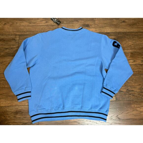 NWT Polo Jeans Ralph Lauren Sweatshirt Mens 1/4 Zip Blue Vintage Embroidered L - Picture 9 of 10